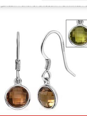 Autumn Alexite Dangle Earrings in Platinum Over Sterling Silver